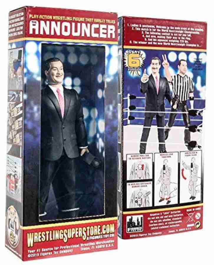 Talking store wrestling figures