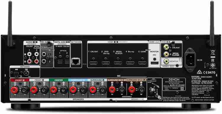DENON デノン【AVR-X1200W 】7.2ch ハイレゾ音源 （DENON デノン【AVR 