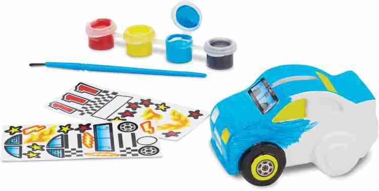 Melissa and cheap doug race car