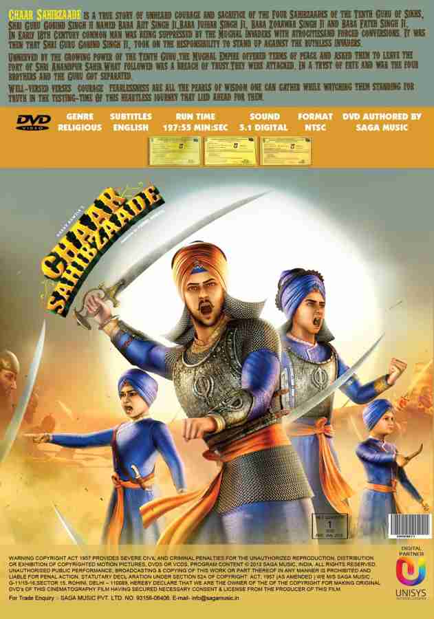 Chaar Sahibzaade Price in India Buy Chaar Sahibzaade online at