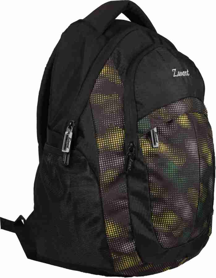 Zwart TRIXAN 25 L Medium Backpack YELLOW Price in India Flipkart