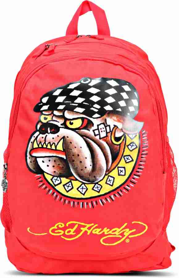 Red designer backpack hot sale