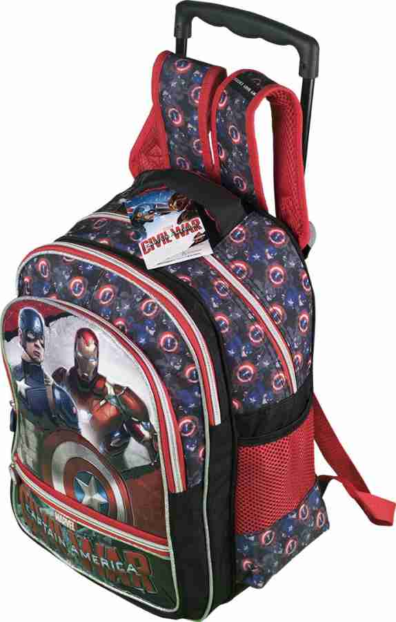 Captain America Civil War Secondary 3rd Std Plus Waterproof School Bag