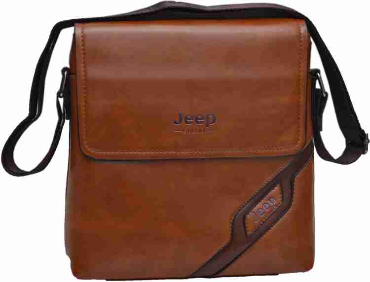 Jeep Brown Messenger Bag Jeep Brown Price in India Flipkart