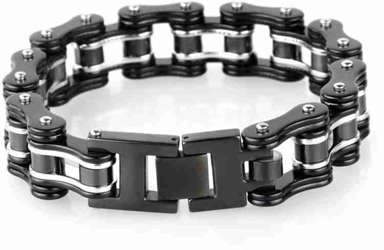 Yellow chimes stainless steel rhodium bracelet top