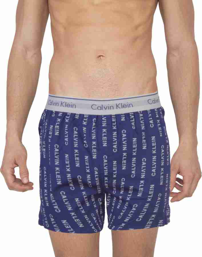 Calvin Klein Printed Men Boxer - Buy Blue Calvin Klein Printed Men