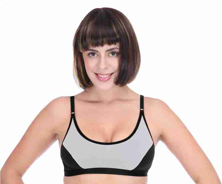 Selfcare Set Of 2 Women Sports Bra - Buy Red, Grey Selfcare Set Of