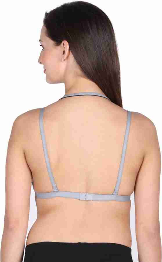 Girls Look Fashion Women Full Coverage Bra - Buy Grey Girls Look