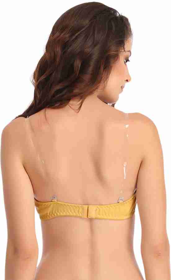 Clovia Cotton Non-Padded Wirefree Tube Bra With Detachable Transparent  Straps - Yellow Women Bandeau/Tube Non Padded Bra - Buy Yellow Clovia  Cotton Non-Padded Wirefree Tube Bra With Detachable Transparent Straps -  Yellow Women Bandeau