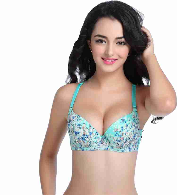 Florentyne Florentyne Intimate Flower Chunnat Bra Women Push-up Lightly  Padded Bra - Buy Light Green Florentyne Florentyne Intimate Flower Chunnat Bra  Women Push-up Lightly Padded Bra Online at Best Prices in India