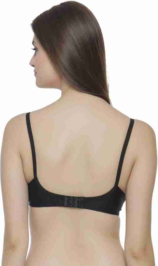 Buy Cotton Rich T shirt Bra in Black and Blush Pink Color with Cross-Over  Moulded Cups Online India, Best Prices, COD - Clovia