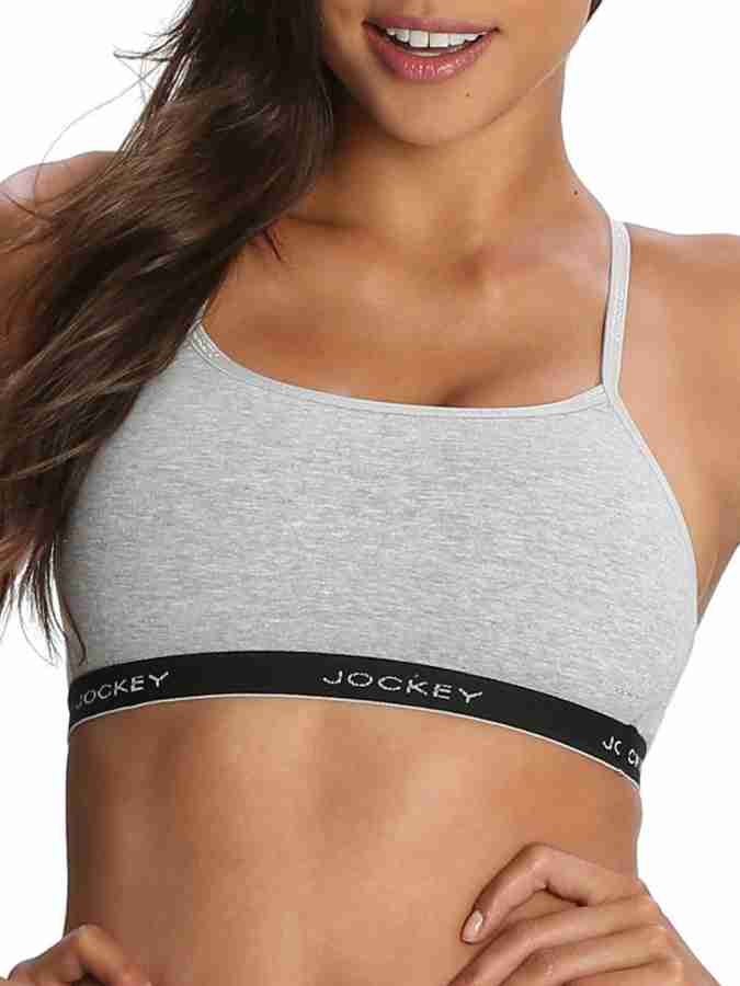 JOCKEY Women Sports Non Padded Bra - Buy Grey JOCKEY Women Sports Non  Padded Bra Online at Best Prices in India