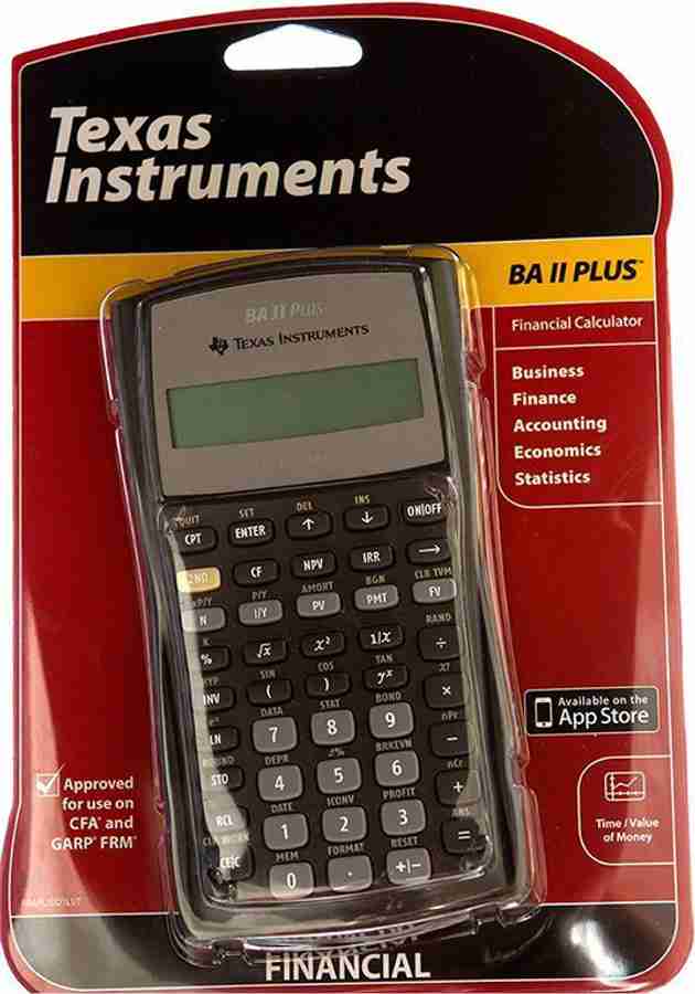 Ba ii sales plus calculator