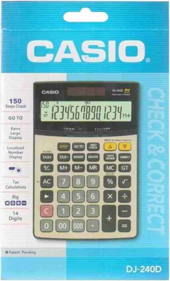 Casio calculator dj outlet 240d