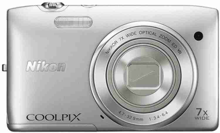 Best Buy: Nikon Coolpix S3500 20.1-Megapixel Digital Camera Silver 26361