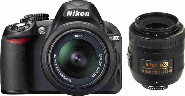 Buy NIKON D3100 with (AF-S 18 - 55 mm VR Kit + AF-S DX NIKKOR 35 mm f/1.8G)  DSLR Camera Online at best Prices In India - Flipkart.com