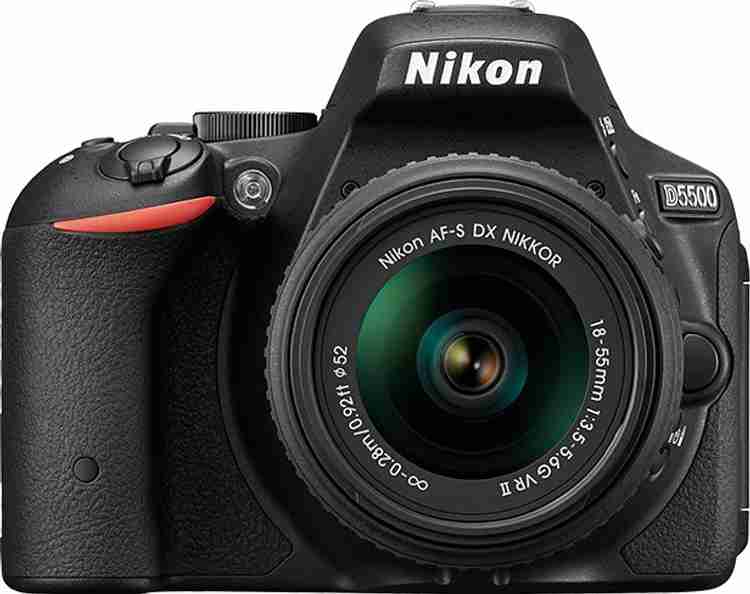 NIKON D5500 DSLR Camera Body with Single Lens: DX AF-P NIKKOR 18  