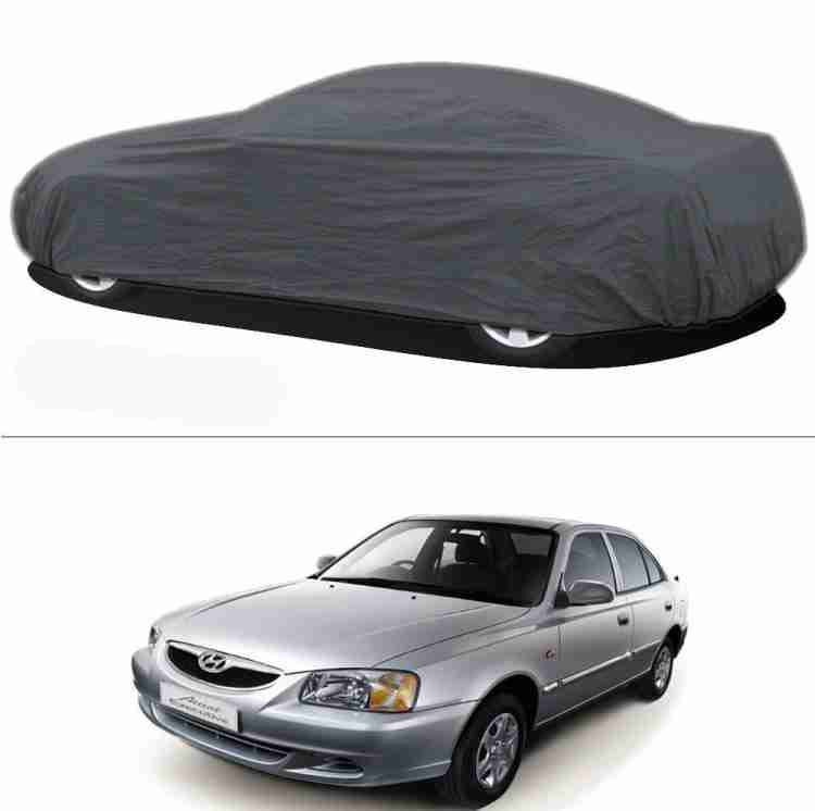 Love Me Car Cover for Hyundai Accent Viva Red Strip with Mirror Pocket :  : Car & Motorbike