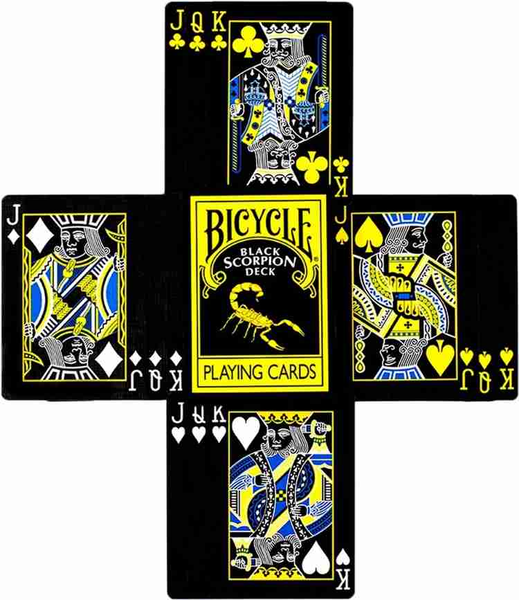 Bicycle Black Scorpion Playing Cards BLACK Deck w 4 Gaff by Magic Makers Inc Black Scorpion Playing Cards BLACK Deck w 4 Gaff by Magic Makers Inc shop for Bicycle products in