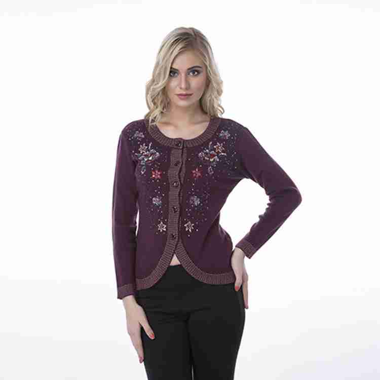 VIRSA Women Button Self Design Cardigan Price in India Buy VIRSA Women Button Self Design Cardigan online at Flipkart