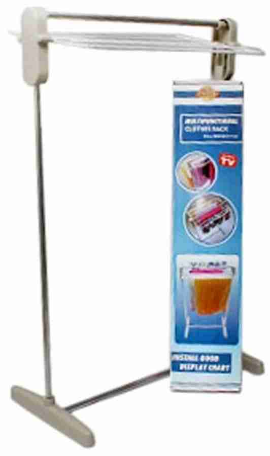 Portable Multifunctional Clothes Rack Stand Aluminium Wall Shelf Price in India Buy Portable Multifunctional Clothes Rack Stand Aluminium Wall Shelf online at Flipkart