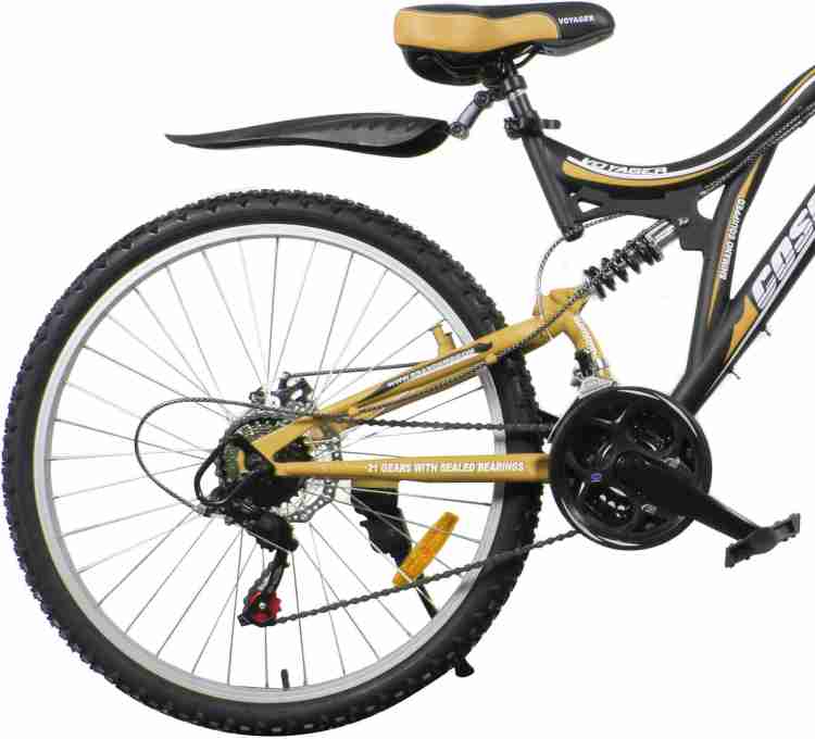 COSMIC VOYAGER 21 SPEED MTB BICYCLE BLACK GOLD PREMIUM EDITION 26 T Mountain Cycle