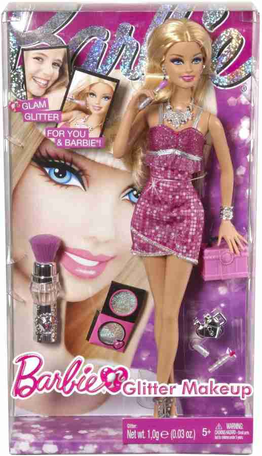 BARBIE Loves Glitter Makeup Doll - Loves Glitter Makeup Doll