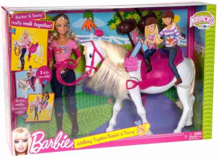 Walking horse toy barbie sale