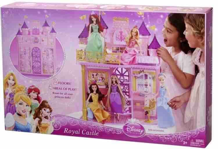 Princess barbie doll pink best sale royal castle