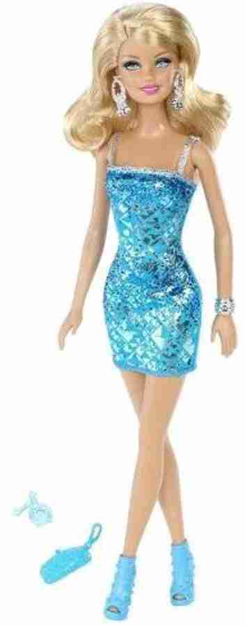 MATTEL Barbie Glam Glitz 2013 Holiday Exclusive Blue Dress