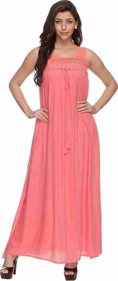 Haute Curry By Shoppers Stop Women Maxi Pink Dress Buy Haute Curry By Shoppers Stop Women Maxi Pink Dress Online at Best Prices in India Flipkart
