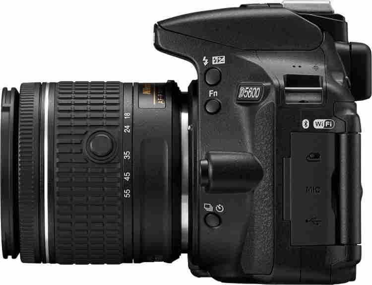 NIKON D5600 DSLR Camera Body with Single Lens: AF-P DX Nikkor 18-55 MM  F/3.5-5.6G VR Price in India - Buy NIKON D5600 DSLR Camera Body with Single  Lens: AF-P DX Nikkor 18-55