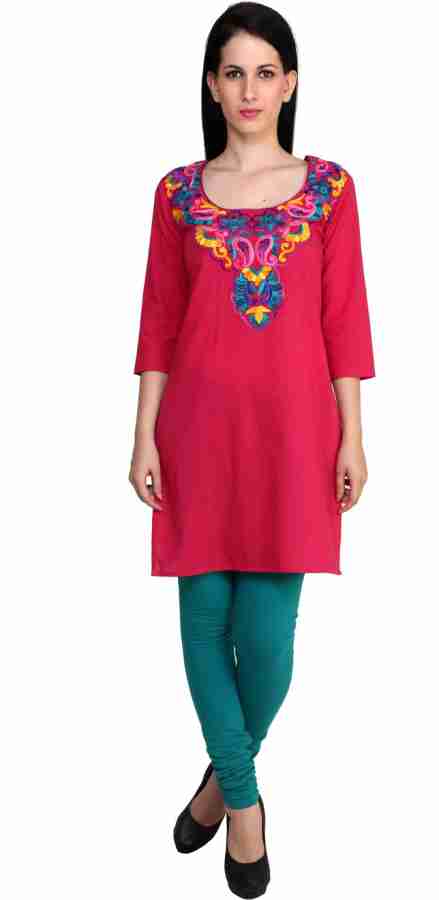 Blue kurti with pink leggings hotsell