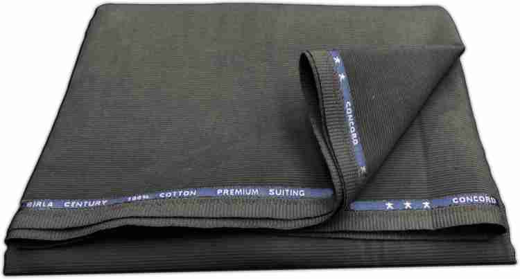 Birla Century Men's 100% cotton Stretchable Solid Trouser Fabric