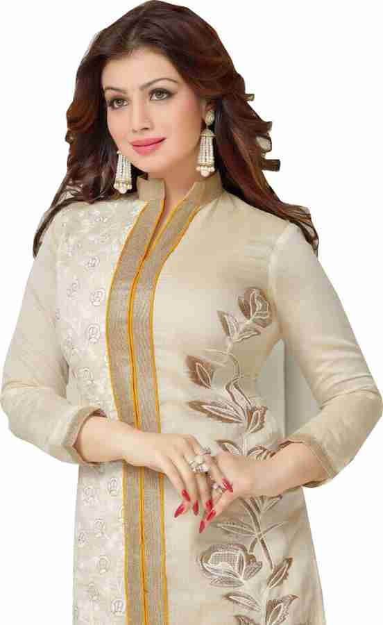 Uttam Vastra Cotton Blend Embroidered Salwar Suit Material Price in India Buy Uttam Vastra Cotton Blend Embroidered Salwar Suit Material online at Flipkart