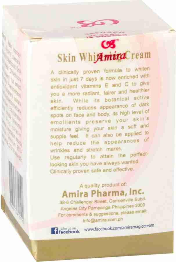 Nunnu Skin Care Amira Magic Skin Whitening Cream 60gm 101