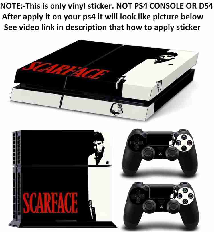 Al Pacino Scarface Theme Skin With 2 Dualshock 4 Sticker Gaming
