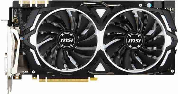 MSI NVIDIA GTX 1080 ARMOR 8G OC. 8 GB GDDR5X Graphics Card - MSI 