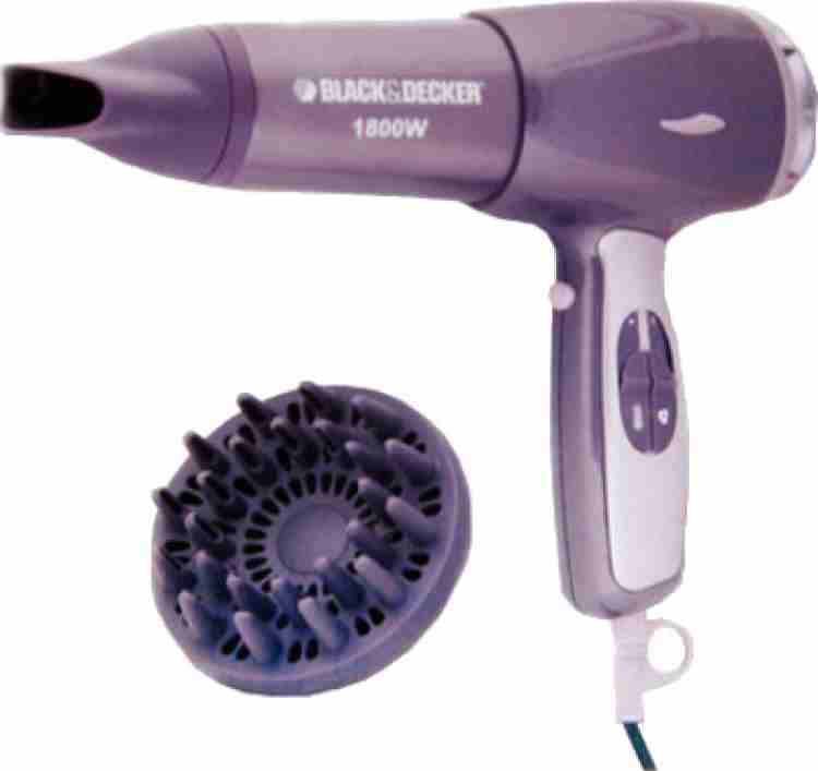 Black and Decker PX5 Hair Dryer, 1800 Watts, 2 Speed, 3 Heat Settings, Cool  Shot, Washable Filter, Concentrator and Diffuser