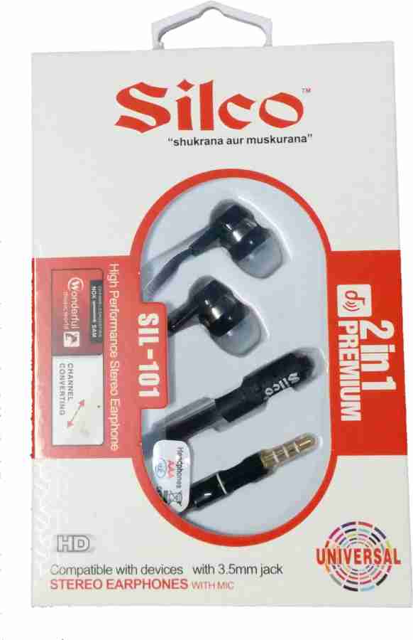 Silco Universal 2 in 1 Stereo Earphone with Mic Bluetooth Price in India Buy Silco Universal 2 in 1 Stereo Earphone with Mic Bluetooth Online Silco Flipkart