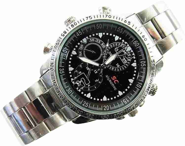 VibeX SC 4GB Spy Pinhole Stainless Steel Watch Spy Camera Price in India Buy VibeX SC 4GB Spy Pinhole Stainless Steel Watch Spy Camera online at Flipkart