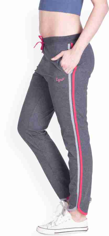 Lyra Solid Women Grey, Black Track Pants - Buy Lyra Solid Women Grey, Black Track  Pants Online at Best Prices in India