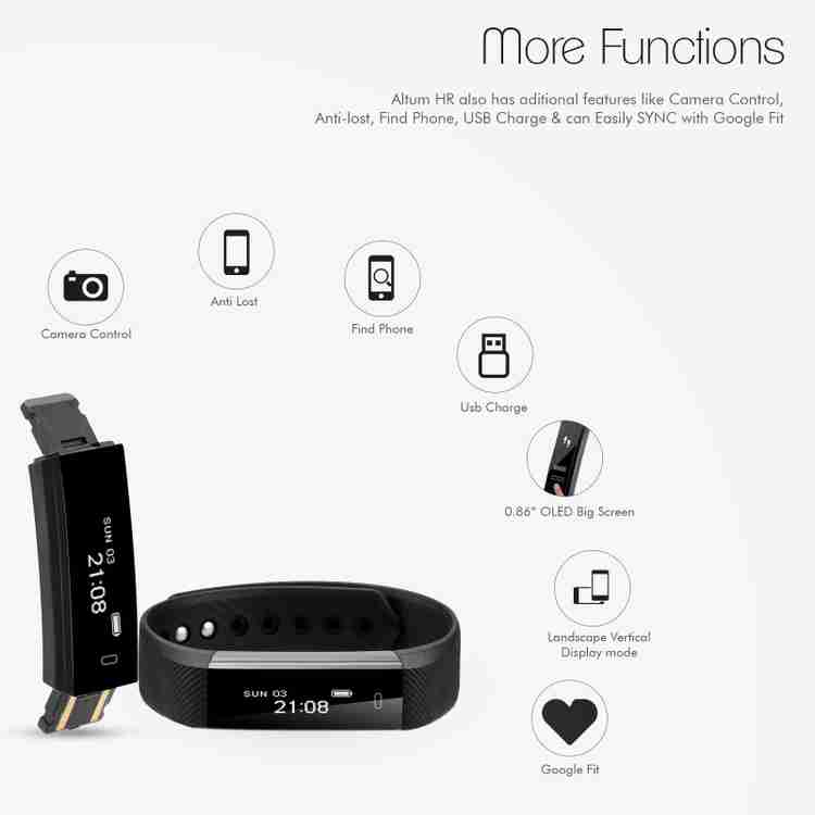 fbandz ID115HR 2STREP Fitness Smart Band Price in India Buy fbandz ID115HR 2STREP Fitness Smart Band online at Flipkart