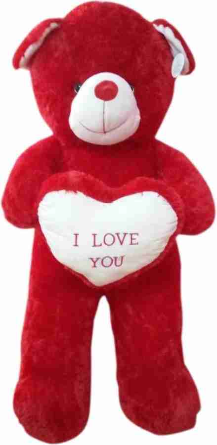 Red teddy online bear 5 feet