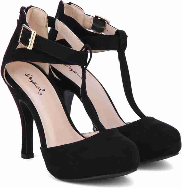 Qupid cheap black heels