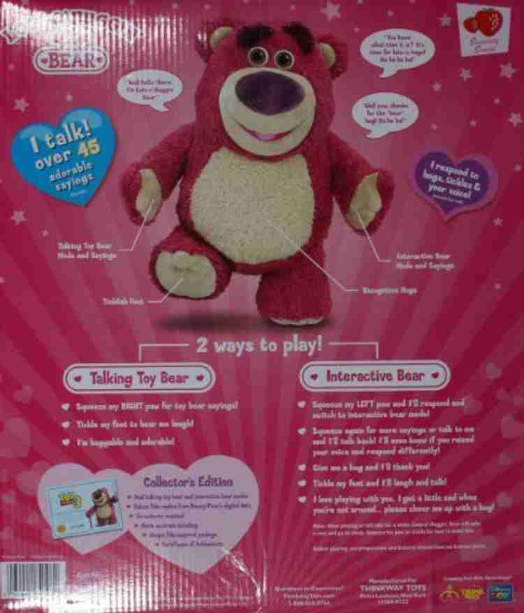 Disney Pixar Toy Story Collectors Edition Lotso Huggin Interactive
