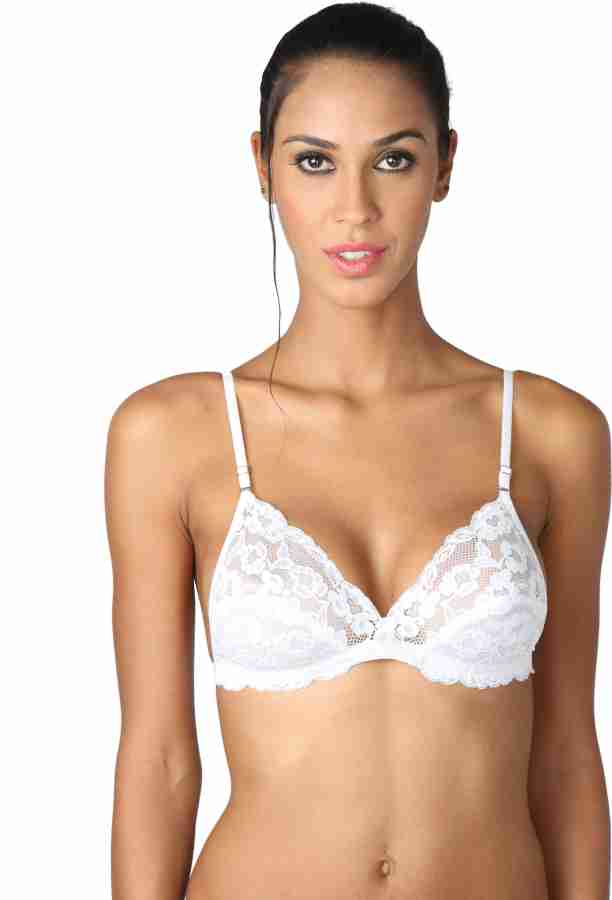 facefd Push-up Bra Lace Lingerie Girl Brasserie Washable Woman Underwear  White Side Closed Breathable Sleepwear Invisible Bras 32/70AB 