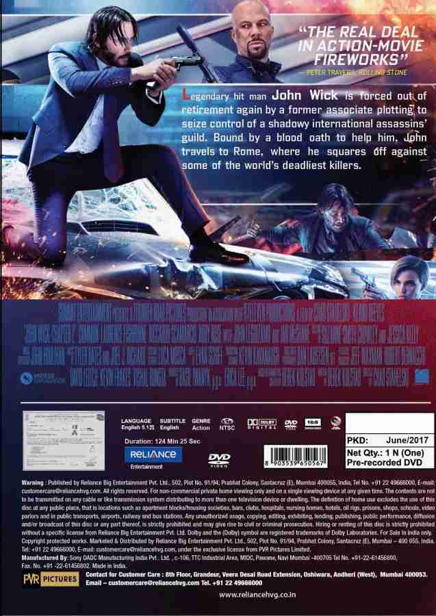 John Wick 2 Price in India Buy John Wick 2 online at Flipkart