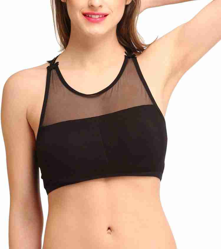 KavJay Soft Net Neck Sleevless Lace Blouse Bra cum Tank Top Women Bralette  Lightly Padded Bra - Buy KavJay Soft Net Neck Sleevless Lace Blouse Bra cum  Tank Top Women Bralette Lightly Padded Bra Online at Best Prices in India