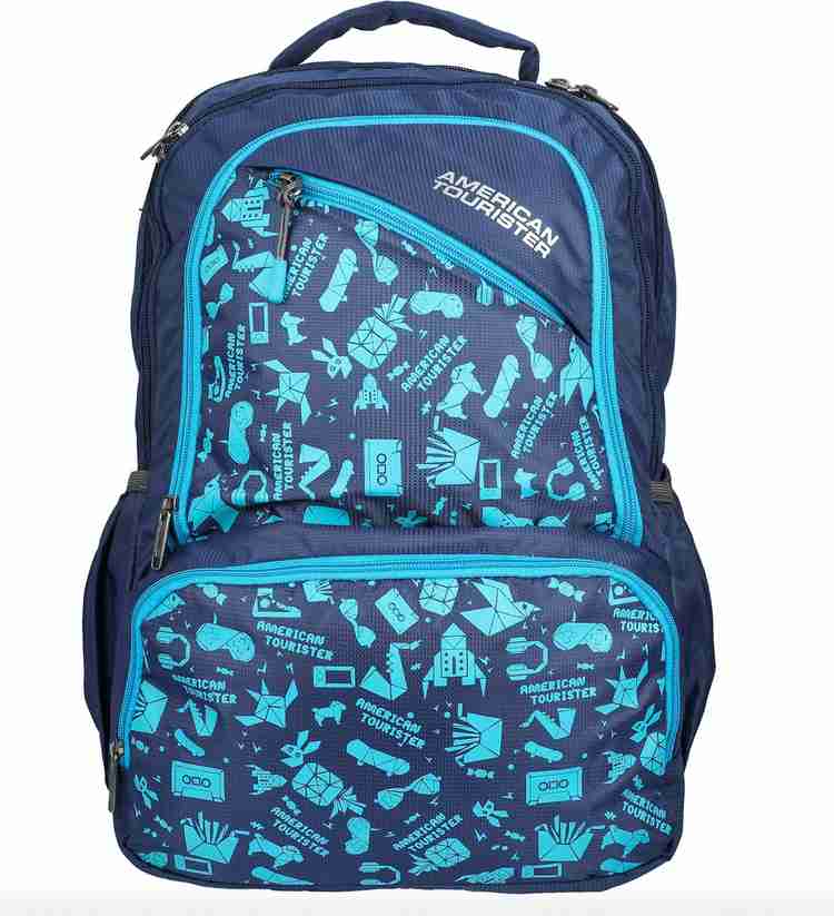 AMERICAN TOURISTER Doodle 01 35 L Backpack Blue Price in India Flipkart